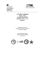 A Florida Validation Study of the Standardized Field Sobriety Test SFST Battery