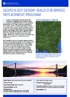 Georgia Dot DesignBuild DB Bridge Replacement Program