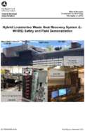Hybrid Locomotive Waste Heat Recovery System LWHRS Safety and Field Demonstration