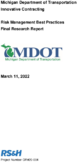 Innovative Contracting Risk Management Best Practices and Guidance Documents
