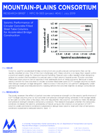 Seismic Performance of Circular Concrete Filled Steel Tube Columns for Accelerated Bridge Construction Research Brief