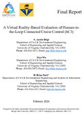 A Virtual RealityBased Evaluation of HumanintheLoop Connected Cruise Control hC3