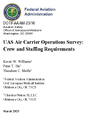 UAS Air Carrier Operations Survey Crew and Staffing Requirements