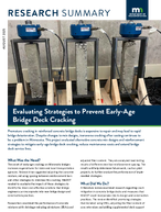 Evaluating Strategies to Prevent EarlyAge Bridge Deck Cracking Research Summary