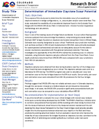 Determination of Immediate Claystone Scour Potential Research Brief
