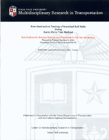 Nondestructive Testing of Installed Soil Nails Using Sonic Echo Test Method Specifications for Grouting Mixtures and Procedures for Soil Nail Installations