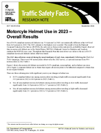 Motorcycle Helmet Use in 2023  Overall Results Traffic Safety Facts  Research Note