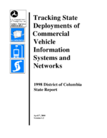 Tracking state deployments of commercial vehicle information systems and networks  1998 District of Columbia state report