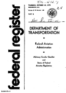AC 002V Advisory Circular Checklist and Status of Federal Aviation Regulations