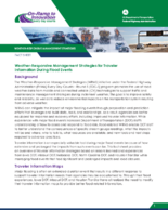 WeatherResponsive Management Strategies for Traveler Information During Flood Events