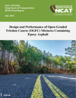 Design and Performance of OpenGraded Friction Course OGFC Mixtures Containing Epoxy Asphalt