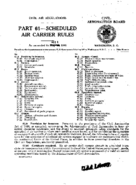 Part 61 Scheduled Air Carrier Rules As Amended To August 1 1946