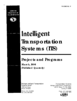 Intelligent Transportation Systems ITS Projects and Programs 199603