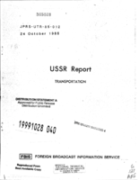 USSR Report Transportation