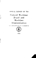 Annual Report of the Federal Maritime Board and Maritime Administration 1950