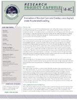 Evaluation of bonded concrete overlays over asphalt under accelerated loading  research project capsule