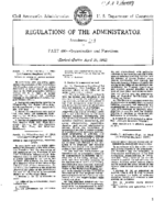 Part 400 Regulation Of The Administrator Organization And Functions