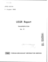 USSR Report Transportation No 91