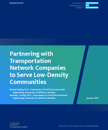 Partnering With Transportation Network Companies to Serve LowDensity Communities