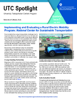 Implementing and Evaluating a Rural Electric Mobility Program National Center for Sustainable Transportation