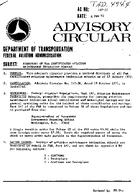 AC 1472J Directory of FAA Certificated Aviation Maintenance Technician Schools
