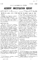 Investigation of Aircraft Accident UNITED AIR LINES FORT COLLINS COLORADO 19510630