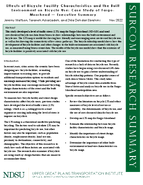 Effects of Bicycle Facility Characteristics and the Built Environment on Bicycle Use Case Study of FargoMoorhead  Executive Summary
