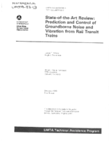 StateoftheArt Review Prediction and Control of Groundborne Noise and Vibration from Rail Transit Trains