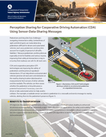 Perception Sharing for Cooperative Driving Automation CDA Using SensorDataSharing Messages fact sheet