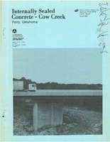 Internally Sealed Concrete at Cow Creek Oklahoma