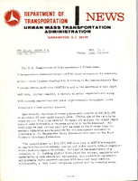 Department of Transportation News Urban Mass Transportation Administration UMTA 7352