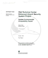 FAA Technical Center Enhanced Airport Security System Project System Environmental Compatibility Report