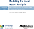 Modeling for Local Impact Analysis