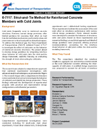 07117 StrutandTie Method for Reinforced Concrete Members With Cold Joints Project Summary Report