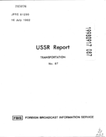 USSR Report Transportation No 87