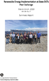 Renewable Energy Implementation at State DOTs Peer Exchange March 1314 2018 Salt Lake City UT Summary Report