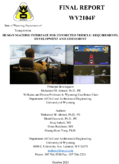 Human Machine Interface for Connected Vehicle Requirements Development and Assessment