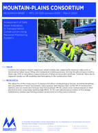 Assessment of Safe Work Indicators in Transportation Construction Using Personal Monitoring Systems Brief