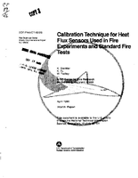 Calibration Technique for Heat Flux Sensors Used in Fire Experiments and Standard Fire Tests