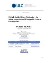 EMAT Guided Wave Technology for Inline Inspections of Unpiggable Natural Gas Pipelines