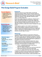 Pilot Design Build Program Evaluation Research Brief