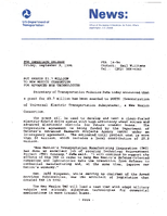 News Office of the Assistant Secretary for Public Affairs FTA 1494 DOT Awards 37 Million to New Mexico Consortium for Advanced Bus Technologies