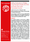 Safety Evaluation of Edge Line Rumble Stripes ELRSs on Rural TwoLane Horizontal Curves  techbrief