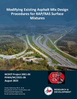 Modifying Existing Asphalt Mix Design Procedures for RAPRAS Surface Mixtures