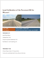 Local Calibration of the Pavement ME for Missouri