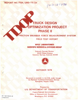 Truck Design Optimization Project Phase II Friction Snubber Force Measurement System FSFMS Field Test Report