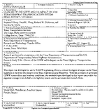 Closure of the GIWW and Its Impact on the Texas Highway Transportation System Final Report  Volume I