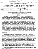 Investigation of Aircraft Accident SOUTHEAST AIRLINES BRISTOL TENNESSEE 19590108