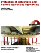 Evaluation of Galvanized and Painted Galvanized Steel Piling