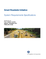Smart roadside initiative  system requirements specifications